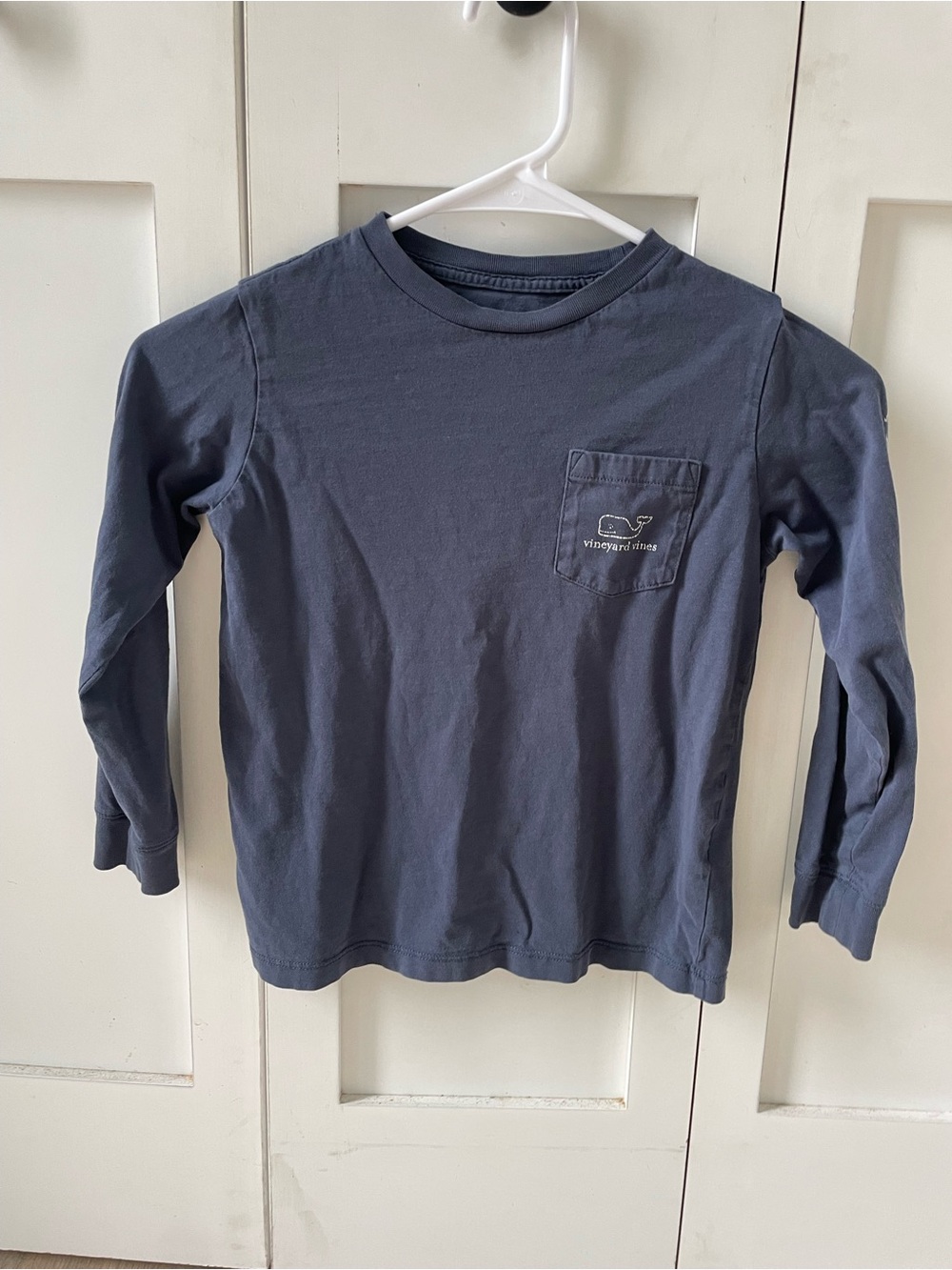 Vineyard Vines Boys Long-Sleeve Pocket Tee - Navy Blue
